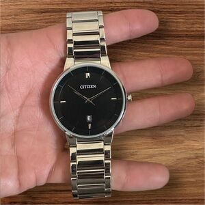 Citizen Black Dial Silver Watch